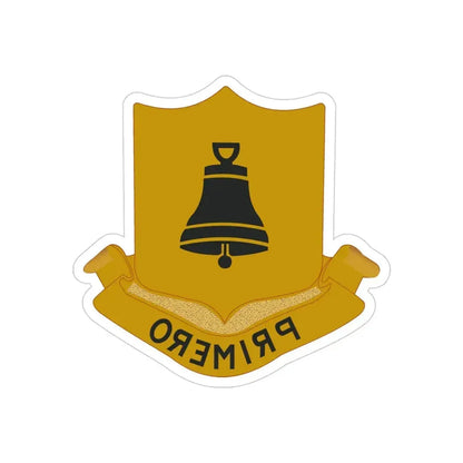 323 Cavalry Regiment (U.S. Army) REVERSE PRINT Transparent Die-Cut STICKER - The Sticker Space