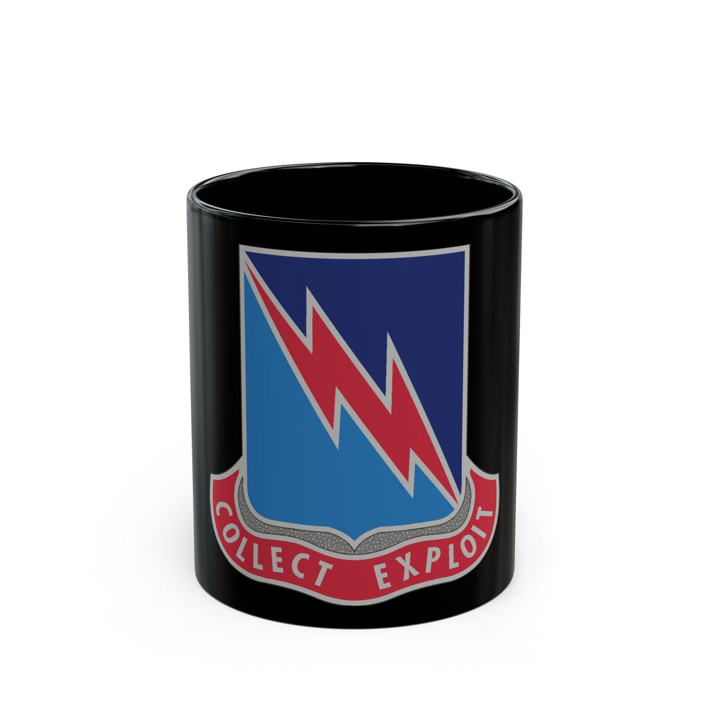 323 Military Intelligence Battalion (U.S. Army) Black Coffee Mug-11oz-The Sticker Space