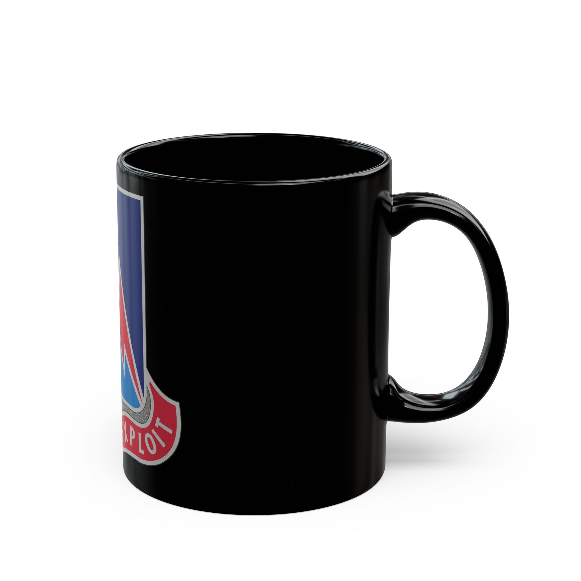 323 Military Intelligence Battalion (U.S. Army) Black Coffee Mug-The Sticker Space