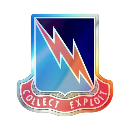 323 Military Intelligence Battalion (U.S. Army) Holographic STICKER Die-Cut Vinyl Decal 6 Inch Holographic - The Sticker Space