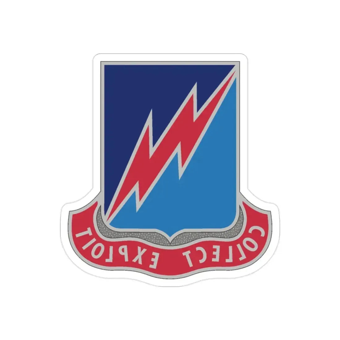 323 Military Intelligence Battalion (U.S. Army) REVERSE PRINT Transparent Die-Cut STICKER - The Sticker Space