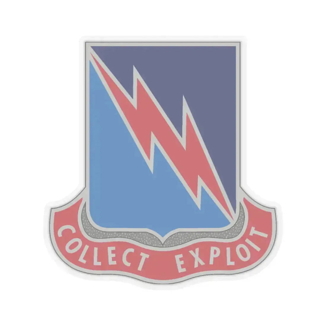 323 Military Intelligence Battalion (U.S. Army) STICKER Vinyl Kiss-Cut Decal 6 Inch Transparent - The Sticker Space