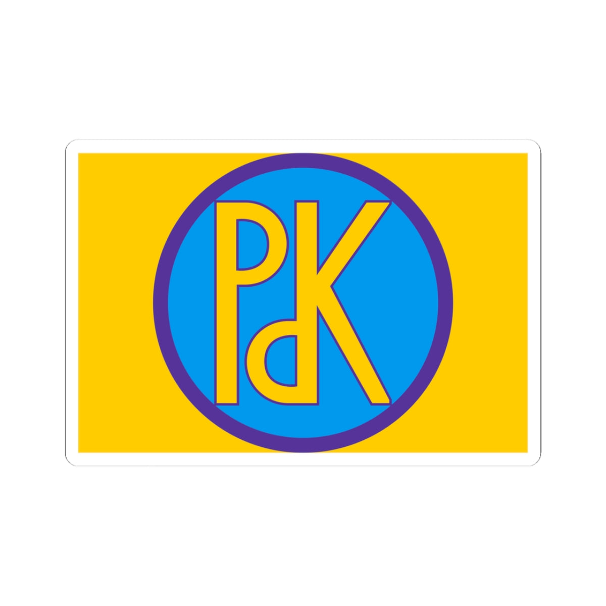 Former Flag of KDP (Iraq) STICKER Vinyl Kiss-Cut Decal