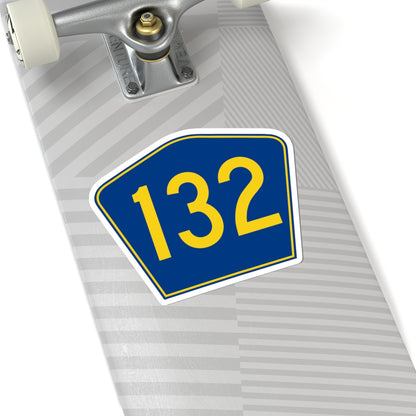 PR secondary 132 (Puerto Rico) (Road Sign) STICKER Vinyl Kiss-Cut Decal
