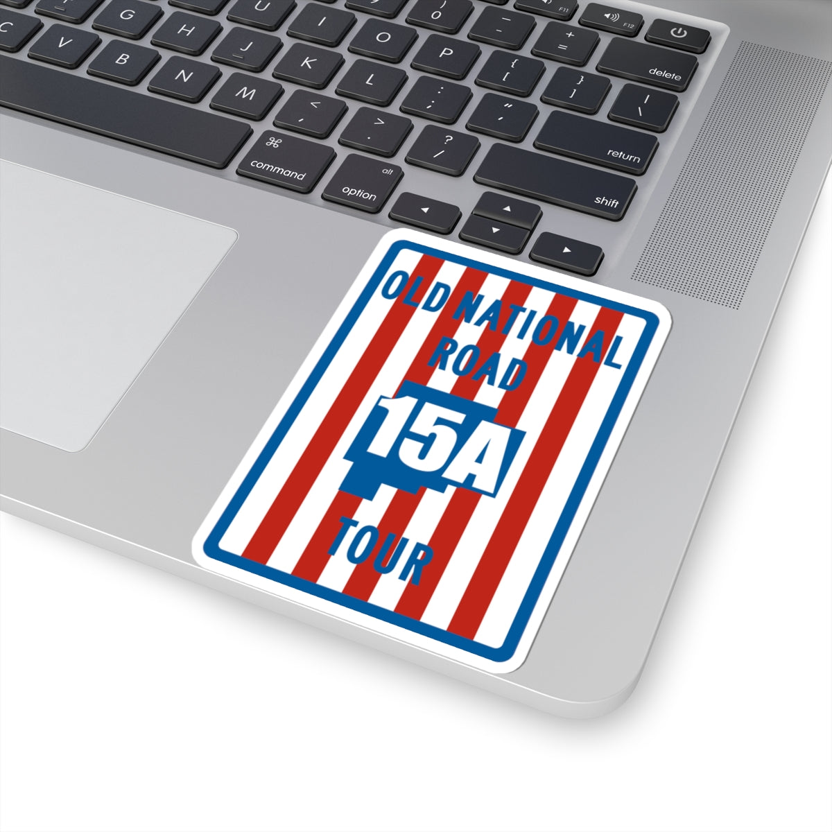 Old National Road Tour 15A (Ohio) (Road Sign) STICKER Vinyl Kiss-Cut Decal