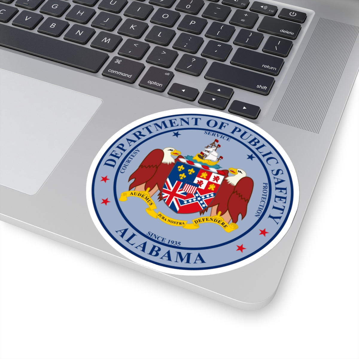 Seal of the Alabama Department of Public Safety - STICKER Vinyl Kiss-Cut Decal