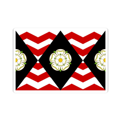 FlagOfSouthYorkshire (England) STICKER Vinyl Kiss-Cut Decal