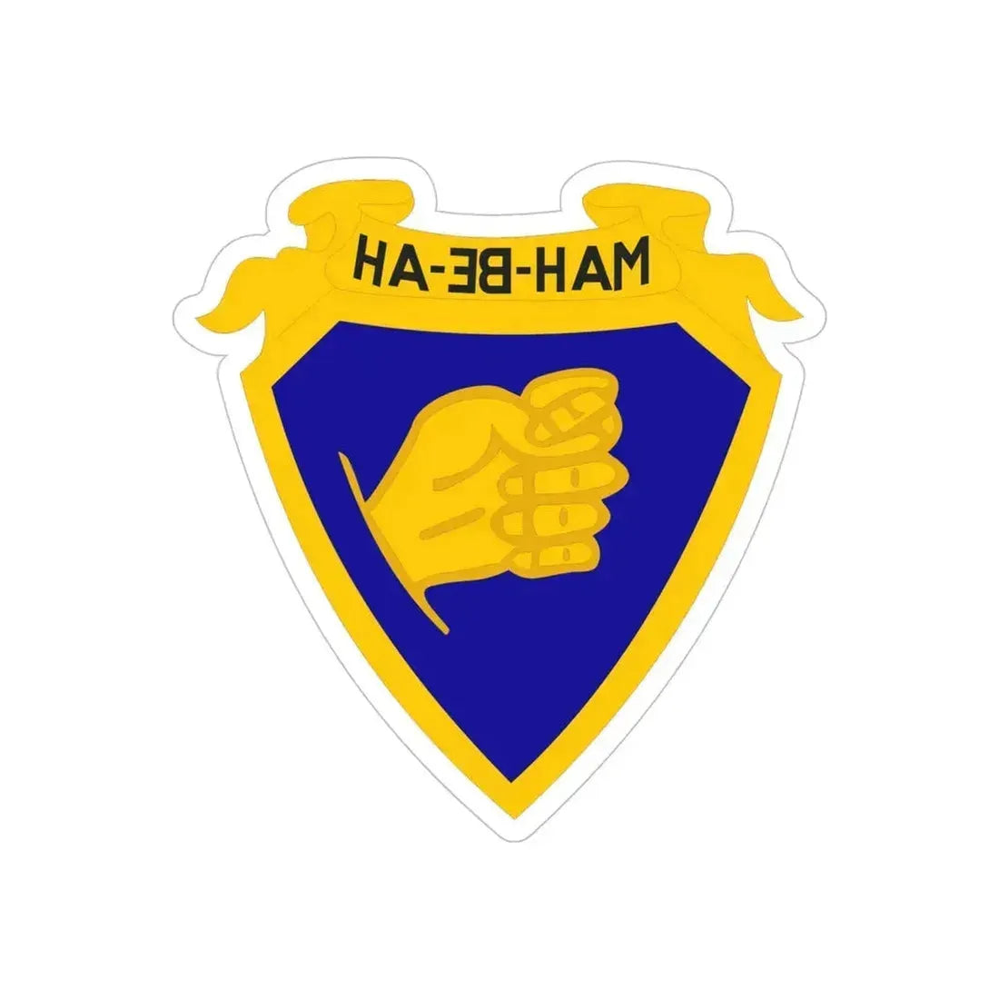 324 Cavalry Regiment (U.S. Army) REVERSE PRINT Transparent Die-Cut STICKER 5 Inch Die-Cut Transparent - The Sticker Space