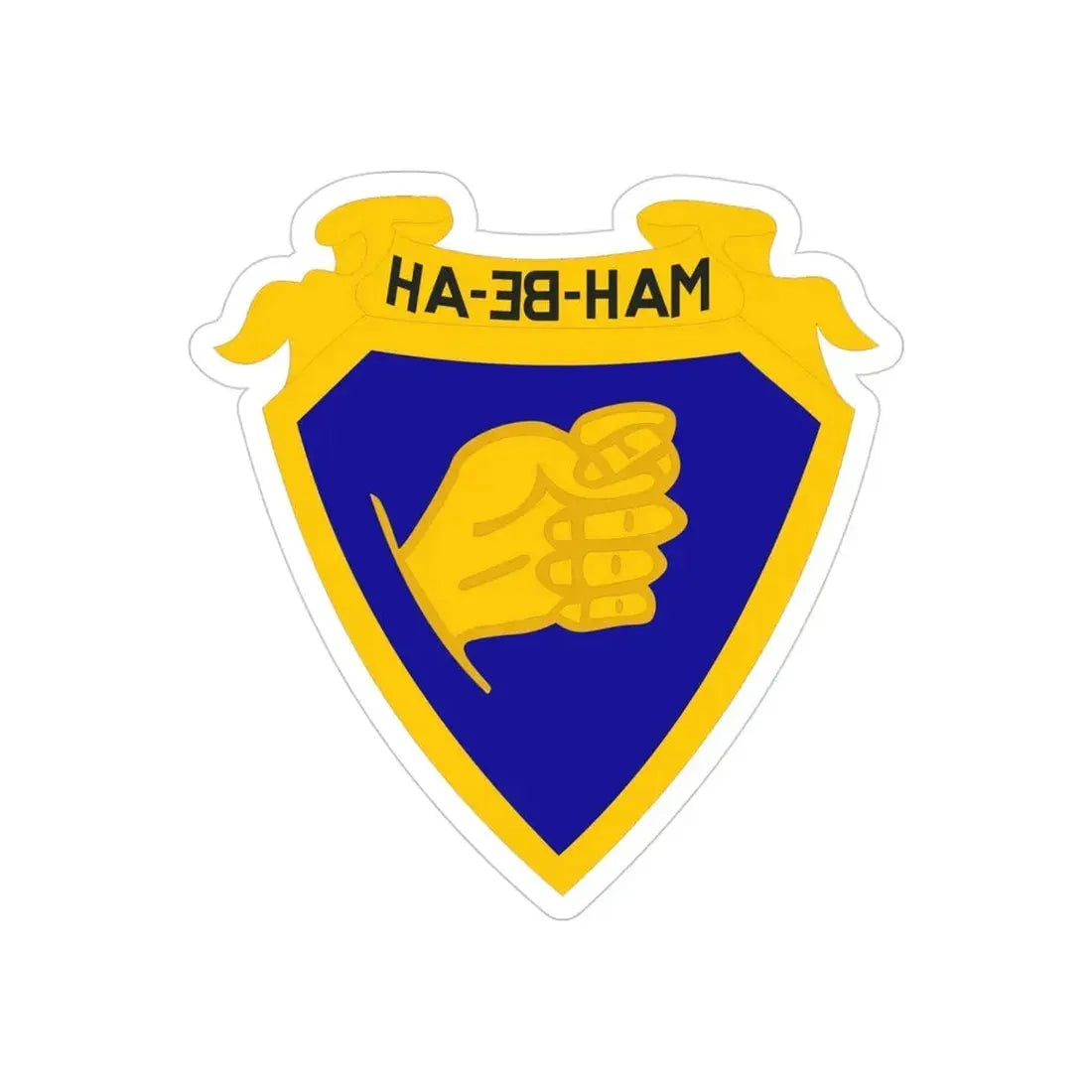 324 Cavalry Regiment (U.S. Army) REVERSE PRINT Transparent Die-Cut STICKER - The Sticker Space