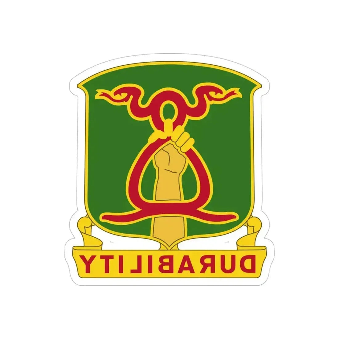 324 Military Police Battalion (U.S. Army) REVERSE PRINT Transparent Die-Cut STICKER 4 Inch Die-Cut Transparent - The Sticker Space