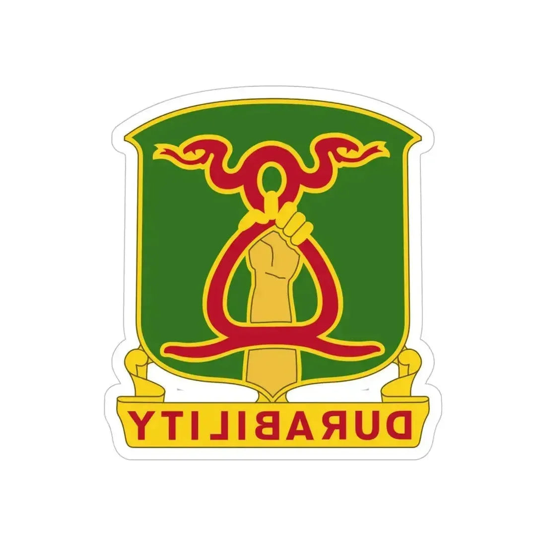 324 Military Police Battalion (U.S. Army) REVERSE PRINT Transparent Die-Cut STICKER 6 Inch Die-Cut Transparent - The Sticker Space