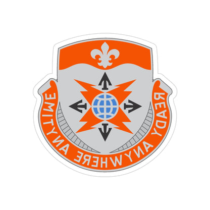 324 Signal Battalion (U.S. Army) REVERSE PRINT Transparent STICKER-5" × 5"-The Sticker Space