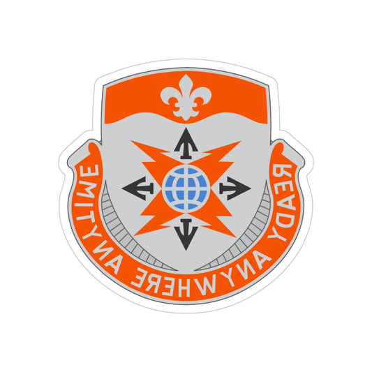 324 Signal Battalion (U.S. Army) REVERSE PRINT Transparent STICKER-6 Inch-The Sticker Space