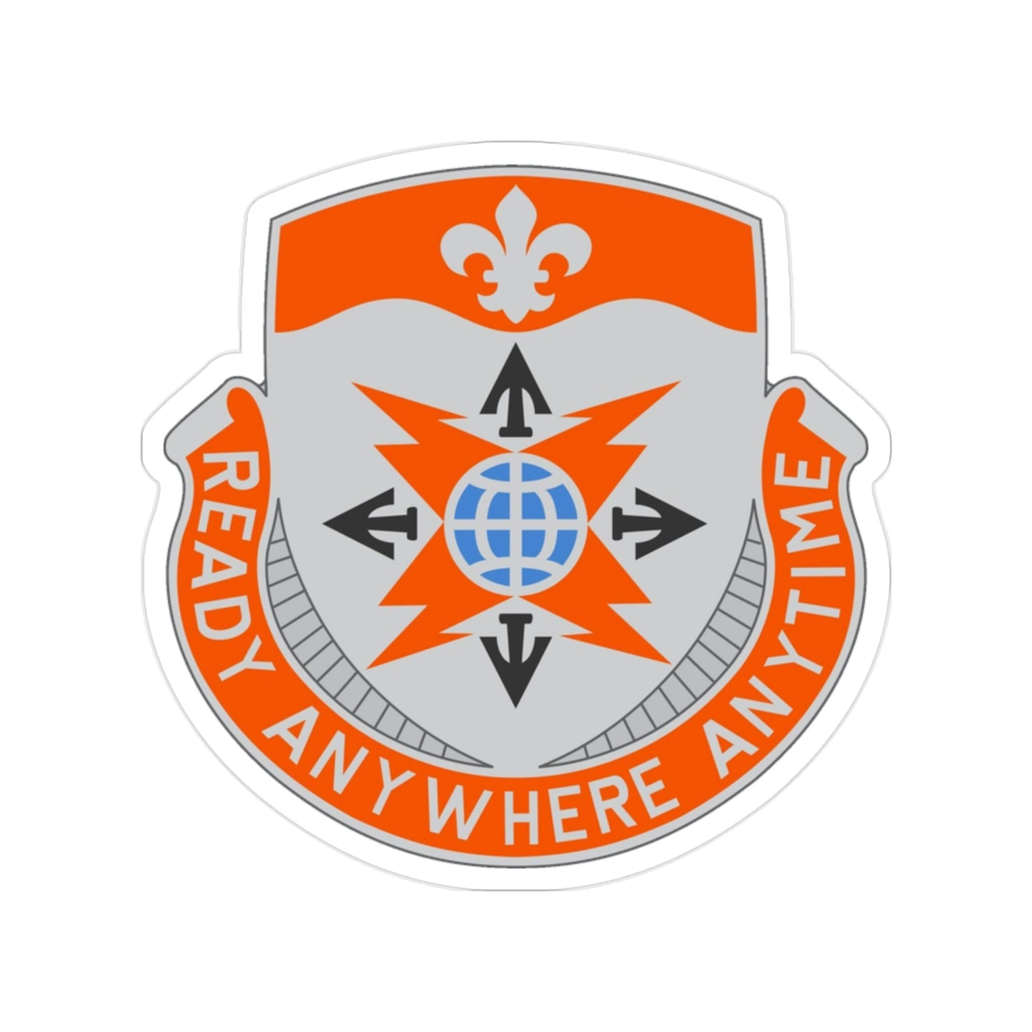 324 Signal Battalion (U.S. Army) Transparent STICKER Die-Cut Vinyl Decal-2 Inch-The Sticker Space