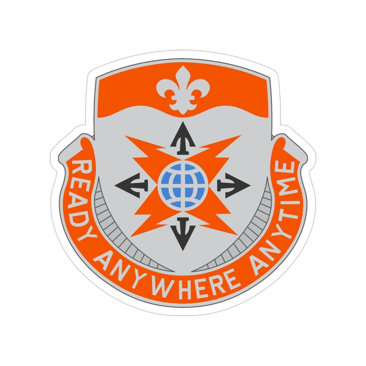 324 Signal Battalion (U.S. Army) Transparent STICKER Die-Cut Vinyl Decal-4 Inch-The Sticker Space