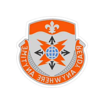 324 Signal Battalion (U.S. Army) REVERSE PRINT Transparent Die-Cut STICKER 2 Inch Die-Cut Transparent - The Sticker Space