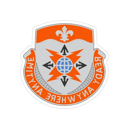 324 Signal Battalion (U.S. Army) REVERSE PRINT Transparent Die-Cut STICKER 6 Inch Die-Cut Transparent - The Sticker Space