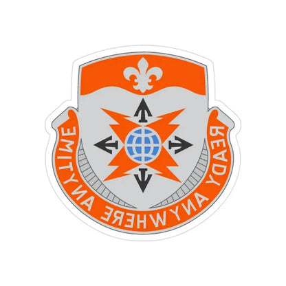 324 Signal Battalion (U.S. Army) REVERSE PRINT Transparent Die-Cut STICKER - The Sticker Space
