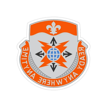 324 Signal Battalion (U.S. Army) REVERSE PRINT Transparent Die-Cut STICKER - The Sticker Space