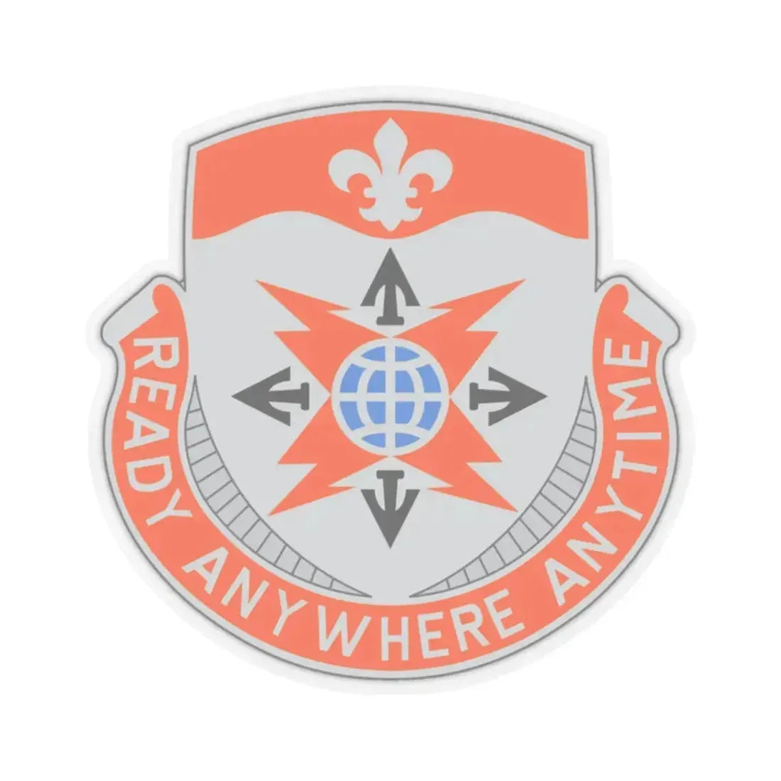 324 Signal Battalion (U.S. Army) STICKER Vinyl Kiss-Cut Decal 2 Inch Transparent - The Sticker Space