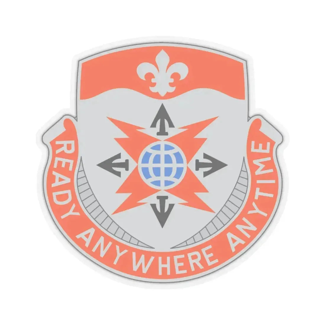 324 Signal Battalion (U.S. Army) STICKER Vinyl Kiss-Cut Decal 3 Inch Transparent - The Sticker Space