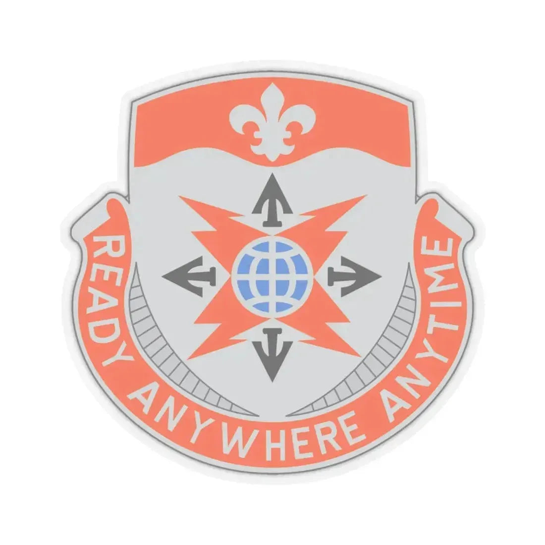 324 Signal Battalion (U.S. Army) STICKER Vinyl Kiss-Cut Decal 6 Inch Transparent - The Sticker Space