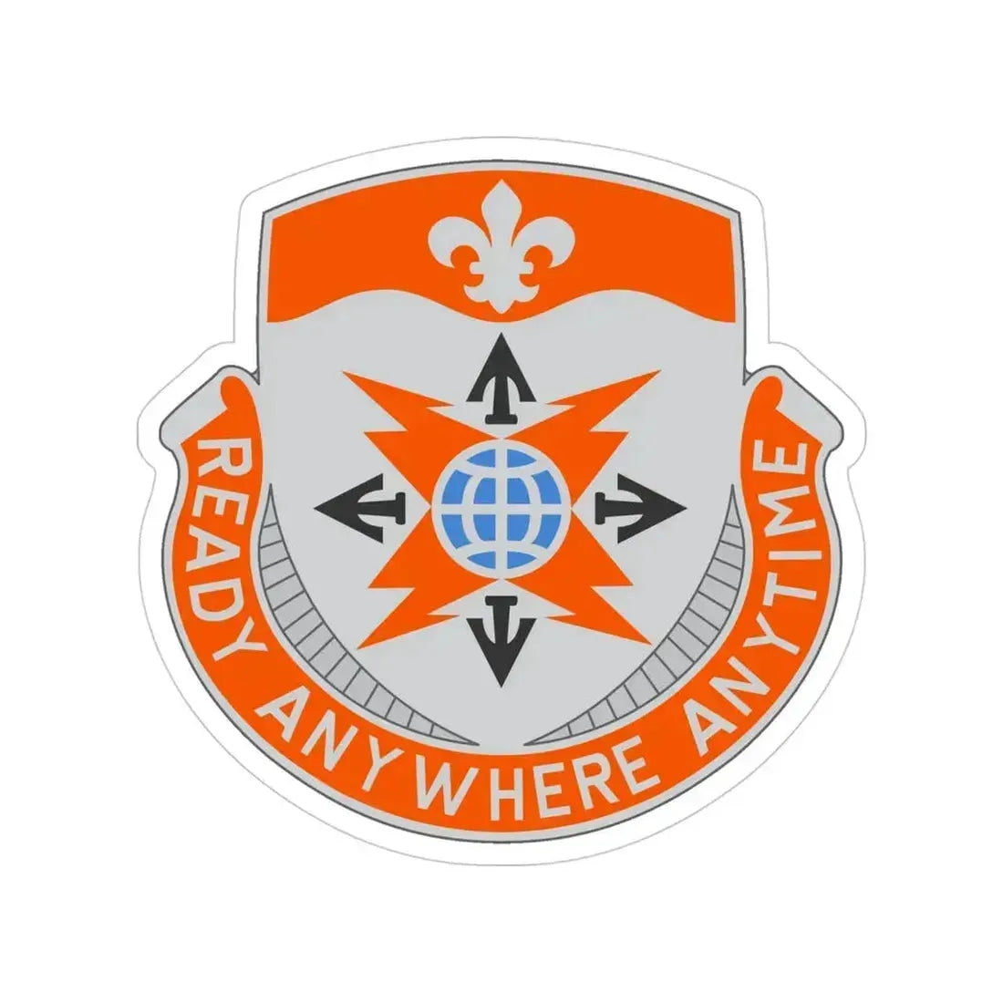324 Signal Battalion (U.S. Army) Transparent STICKER Die-Cut Vinyl Decal 4 Inch - The Sticker Space