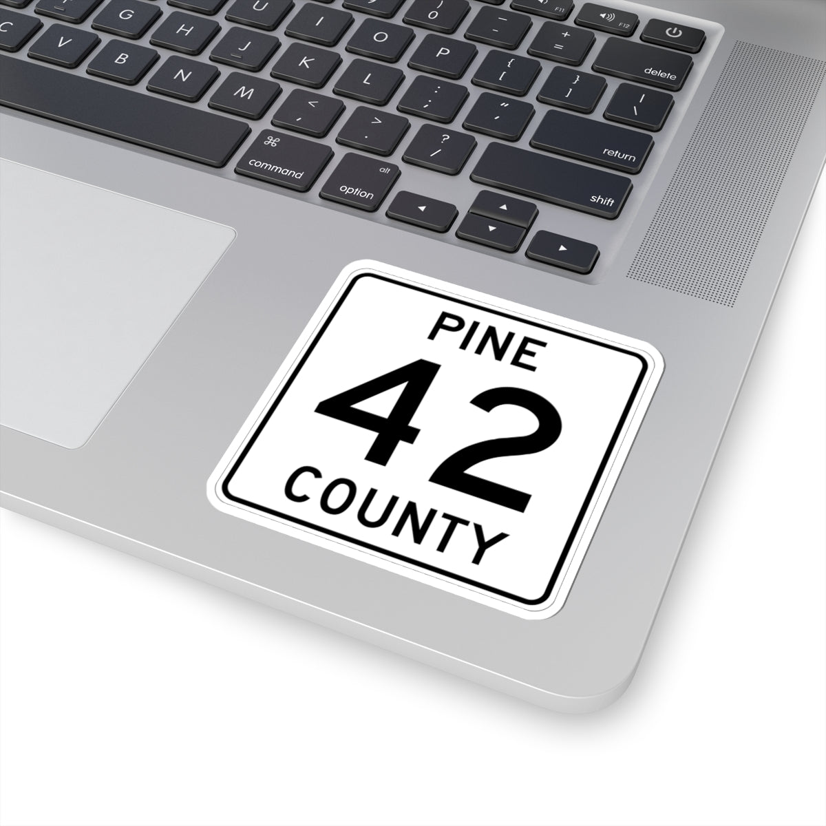 Pine County Route 42 MN (Minnesota) (Road Sign) STICKER Vinyl Kiss-Cut Decal