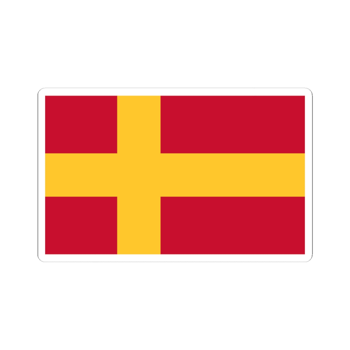 Flag of the Finland Swedes (Finland) STICKER Vinyl Kiss-Cut Decal