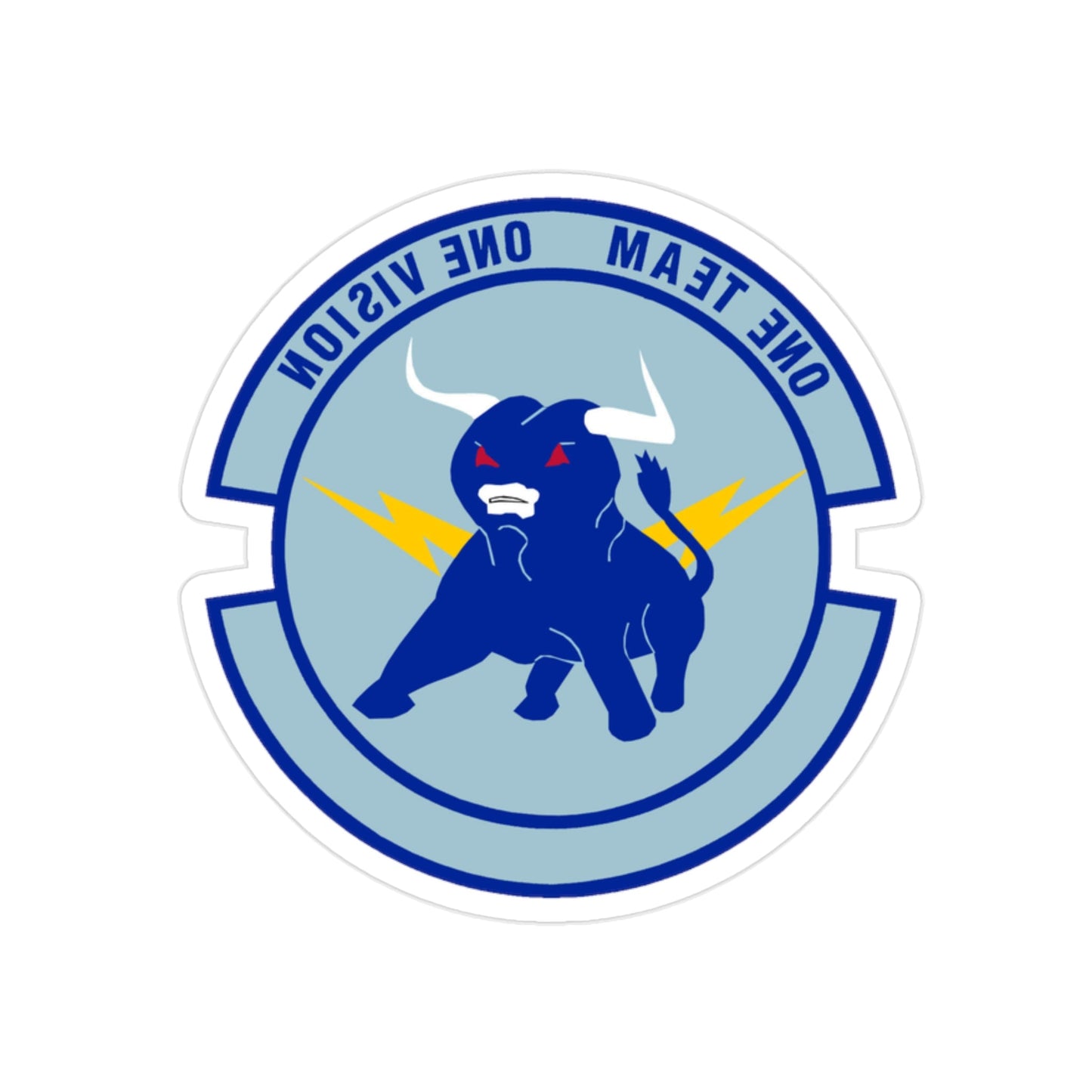 325 Civil Engineer Squadron AETC (U.S. Air Force) REVERSE PRINT Transparent STICKER-2" × 2"-The Sticker Space