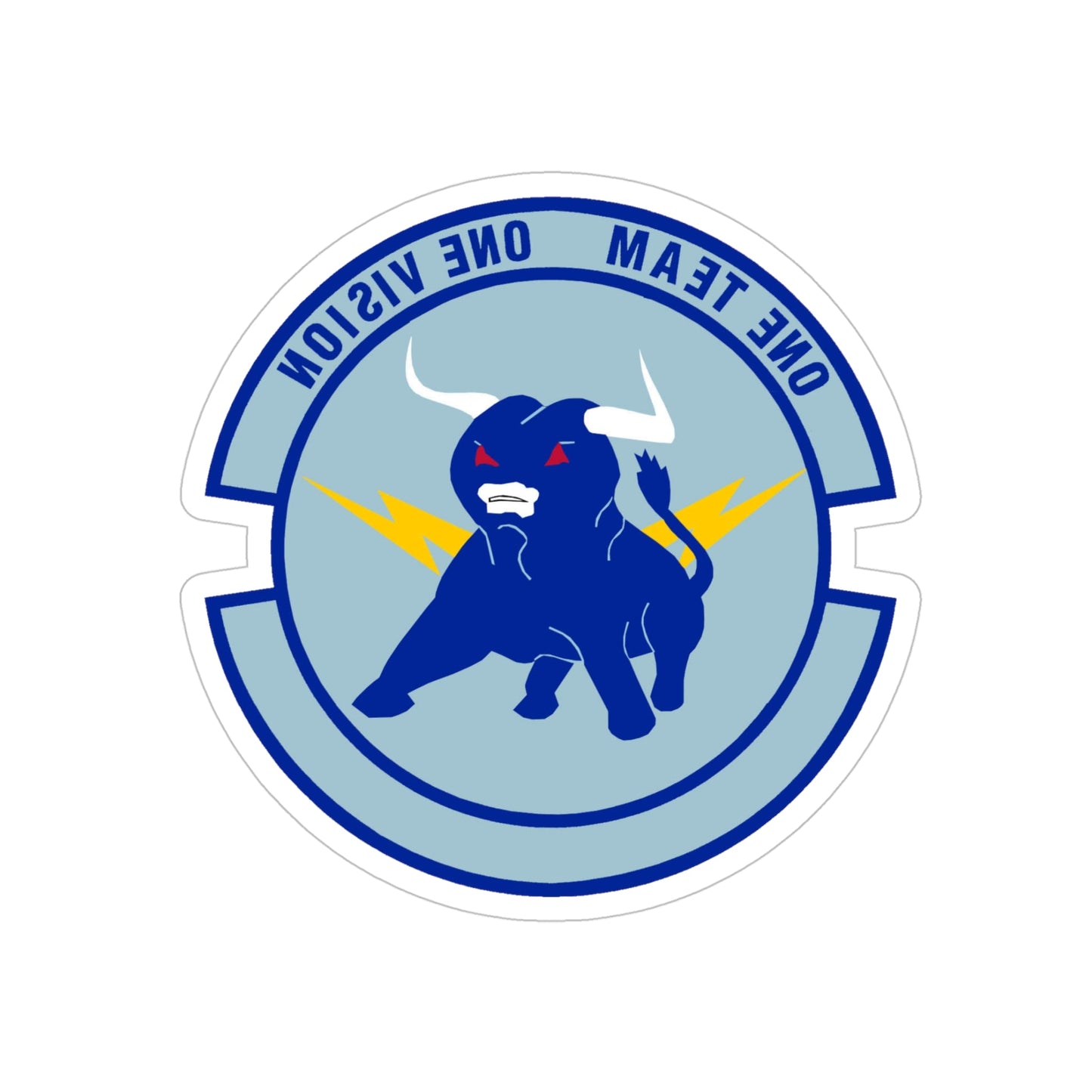 325 Civil Engineer Squadron AETC (U.S. Air Force) REVERSE PRINT Transparent STICKER-5" × 5"-The Sticker Space