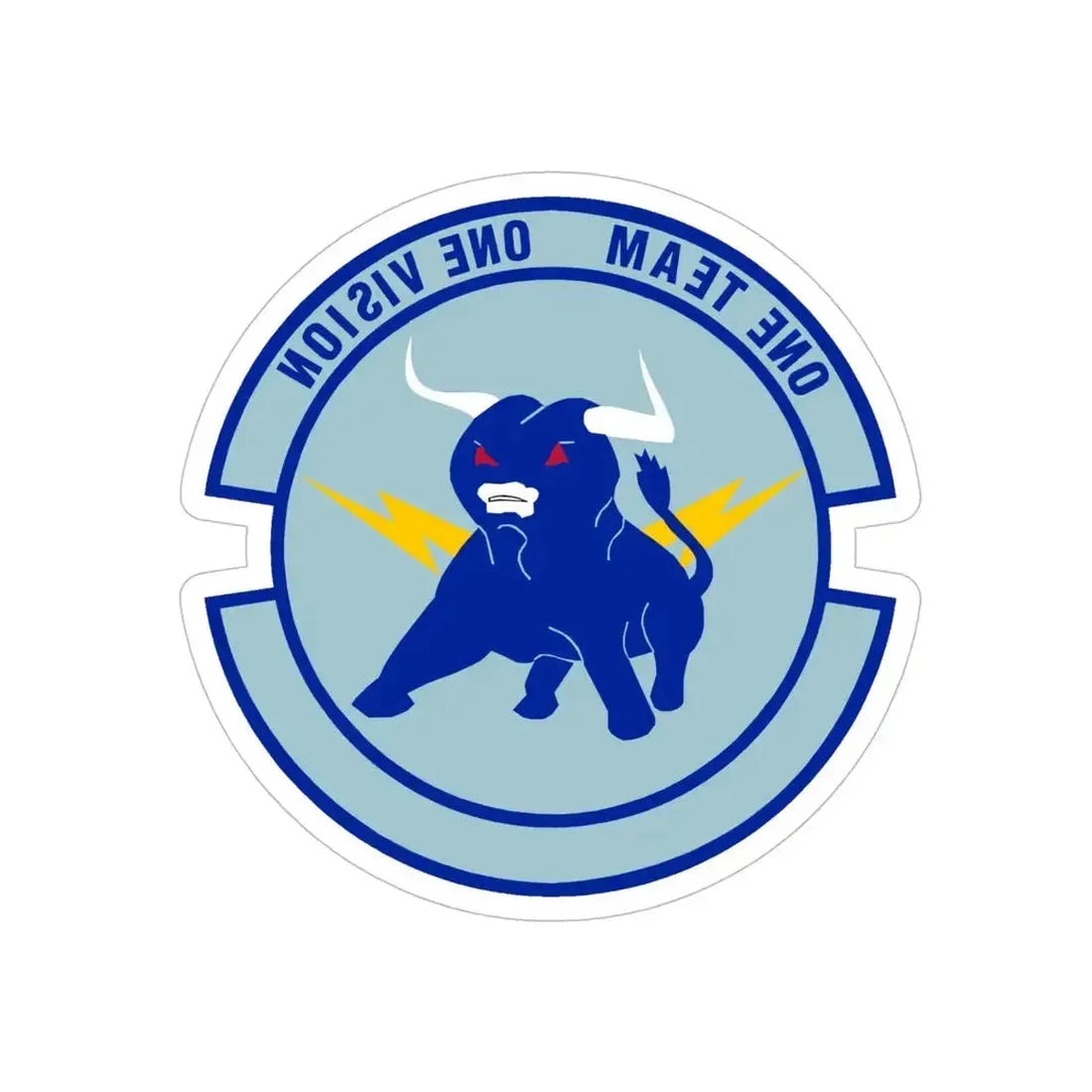 325 Civil Engineer Squadron AETC (U.S. Air Force) REVERSE PRINT Transparent Die-Cut STICKER - The Sticker Space