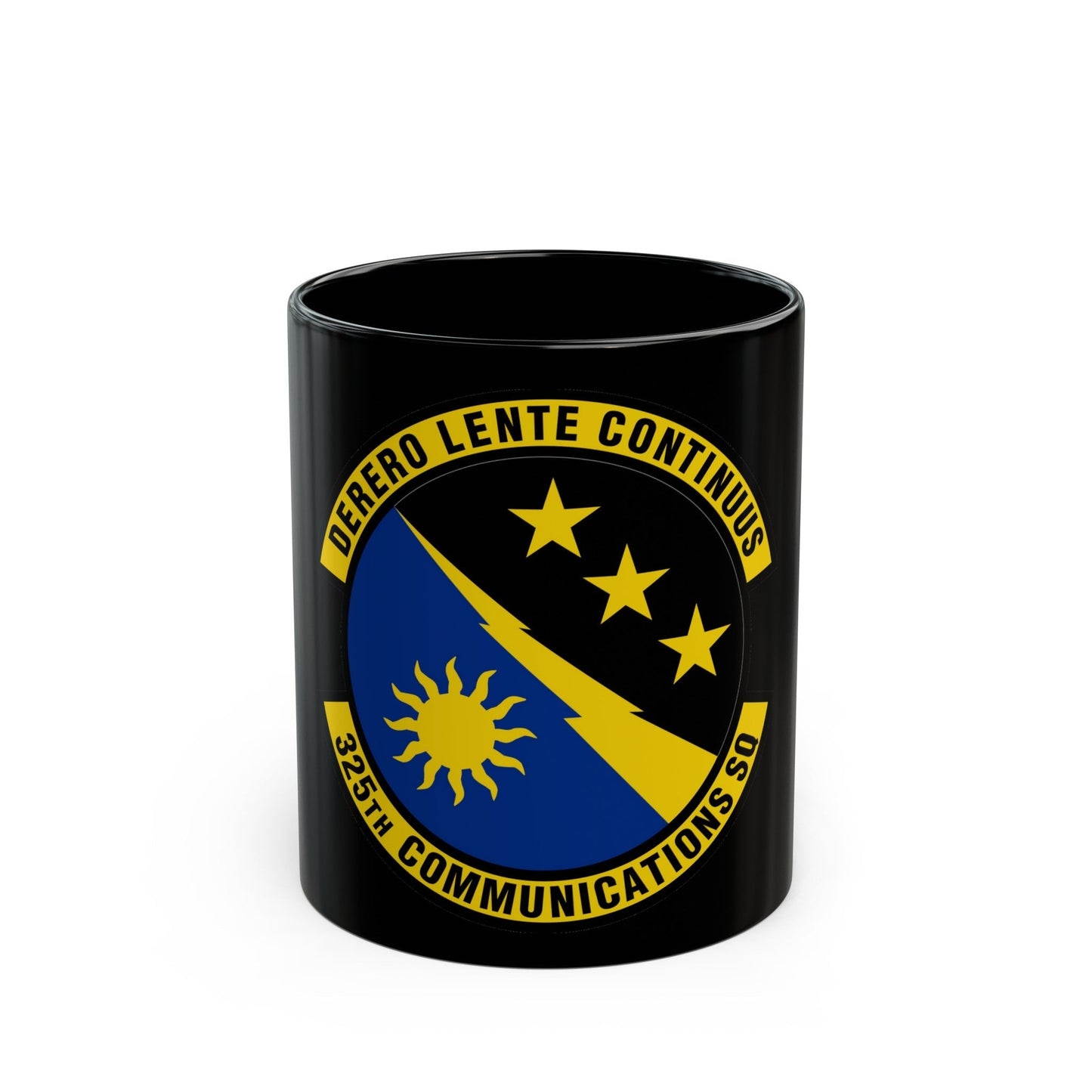 325 Communications Squadron ACC (U.S. Air Force) Black Coffee Mug-11oz-The Sticker Space