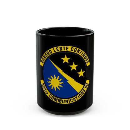 325 Communications Squadron ACC (U.S. Air Force) Black Coffee Mug-15oz-The Sticker Space