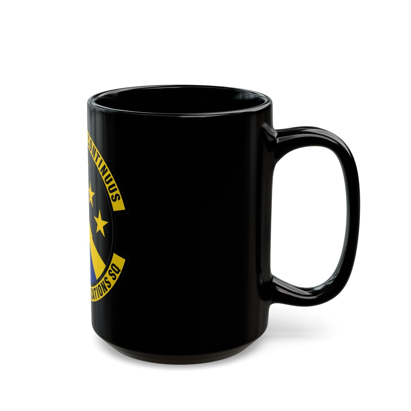 325 Communications Squadron ACC (U.S. Air Force) Black Coffee Mug-The Sticker Space