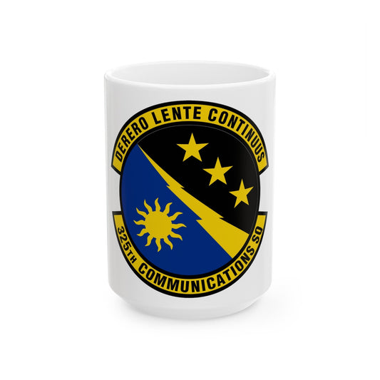 325 Communications Squadron ACC (U.S. Air Force) White Coffee Mug-15oz-The Sticker Space