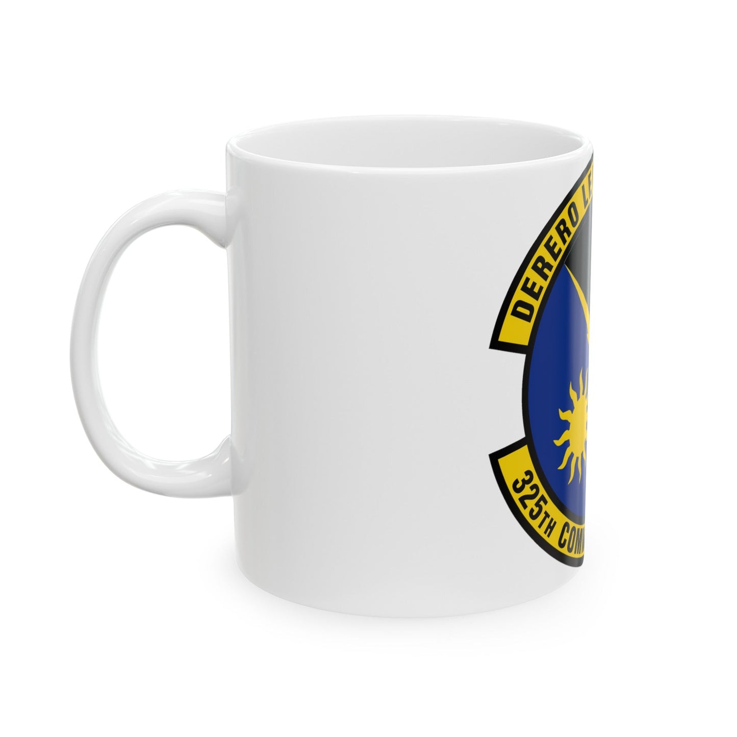 325 Communications Squadron ACC (U.S. Air Force) White Coffee Mug-The Sticker Space