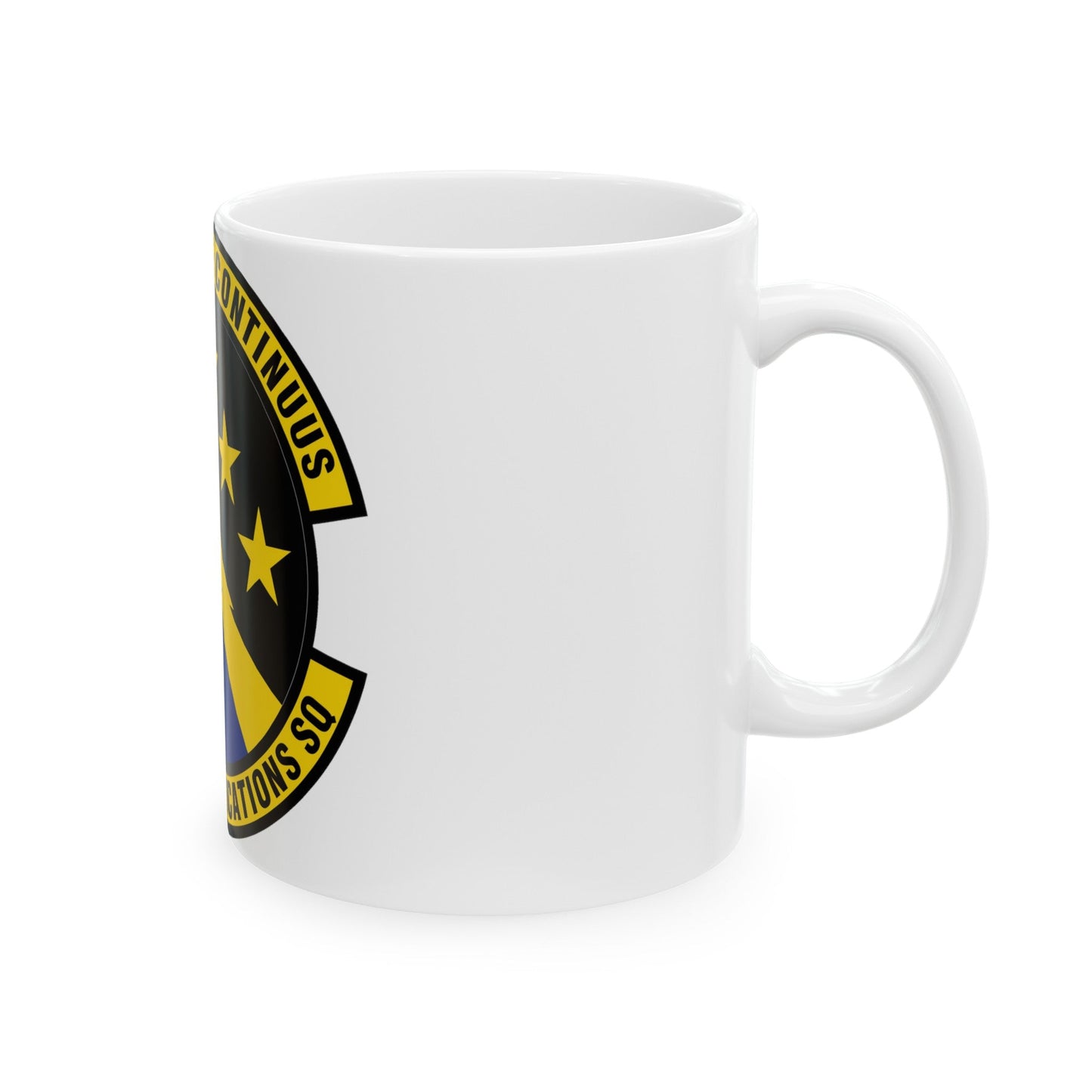 325 Communications Squadron ACC (U.S. Air Force) White Coffee Mug-The Sticker Space