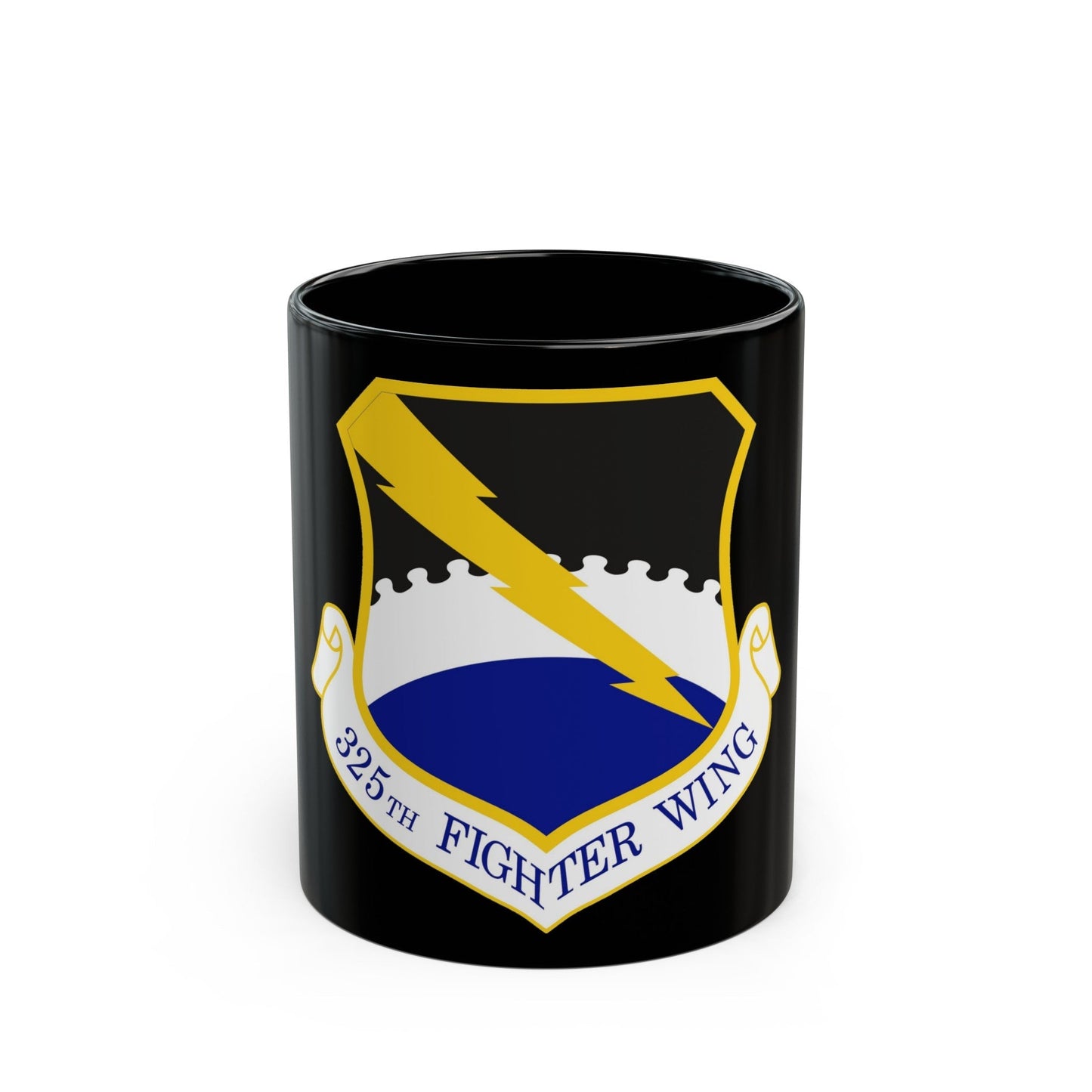 325 Fighter Wing ACC (U.S. Air Force) Black Coffee Mug-11oz-The Sticker Space