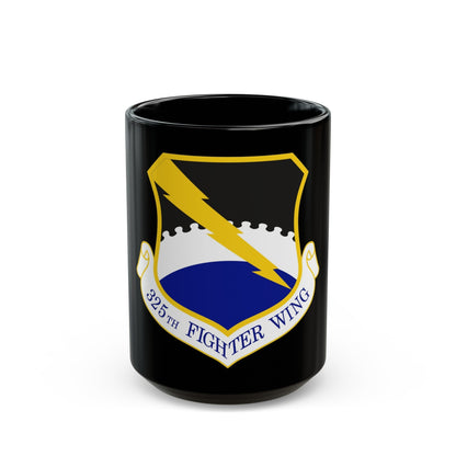 325 Fighter Wing ACC (U.S. Air Force) Black Coffee Mug-15oz-The Sticker Space