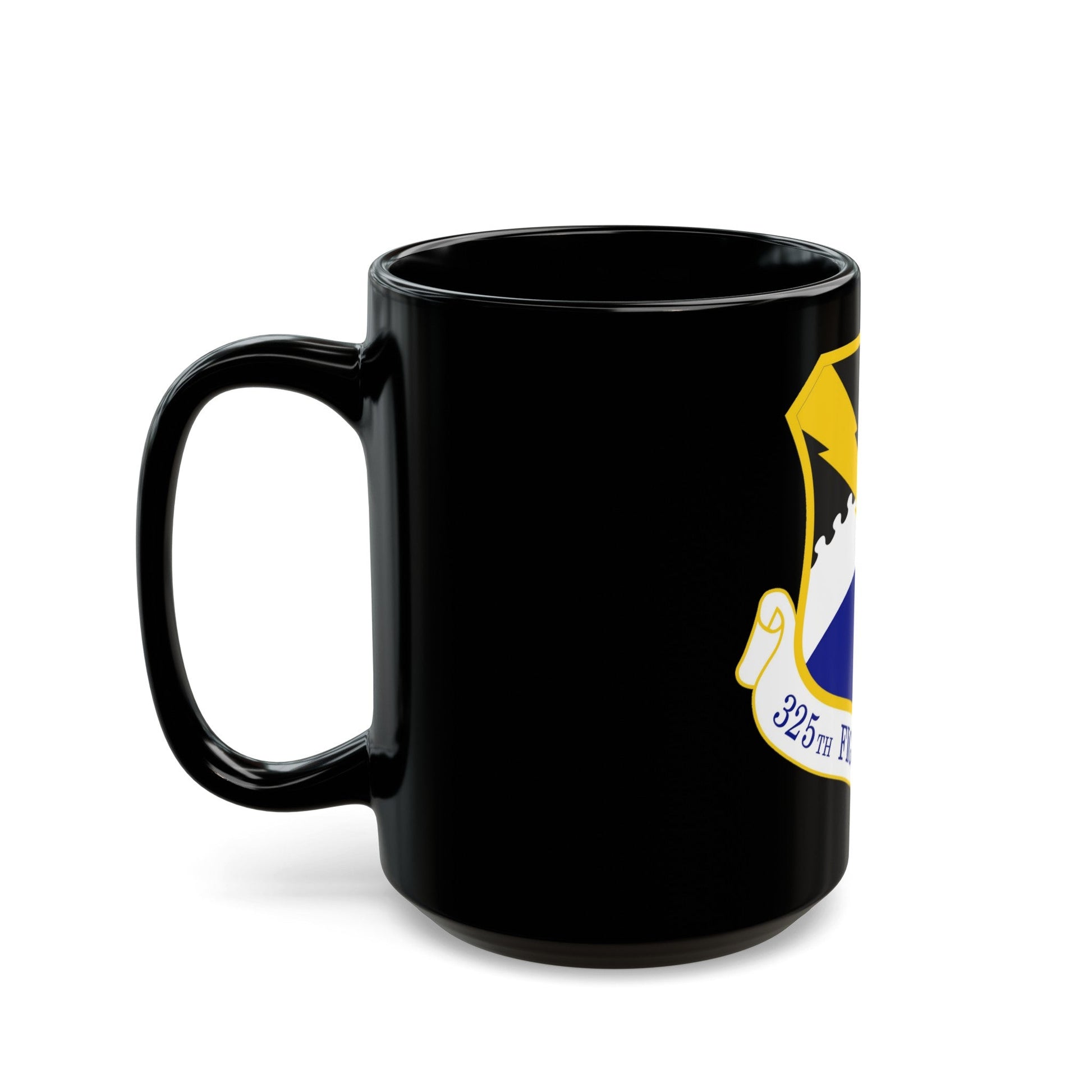 325 Fighter Wing ACC (U.S. Air Force) Black Coffee Mug-The Sticker Space