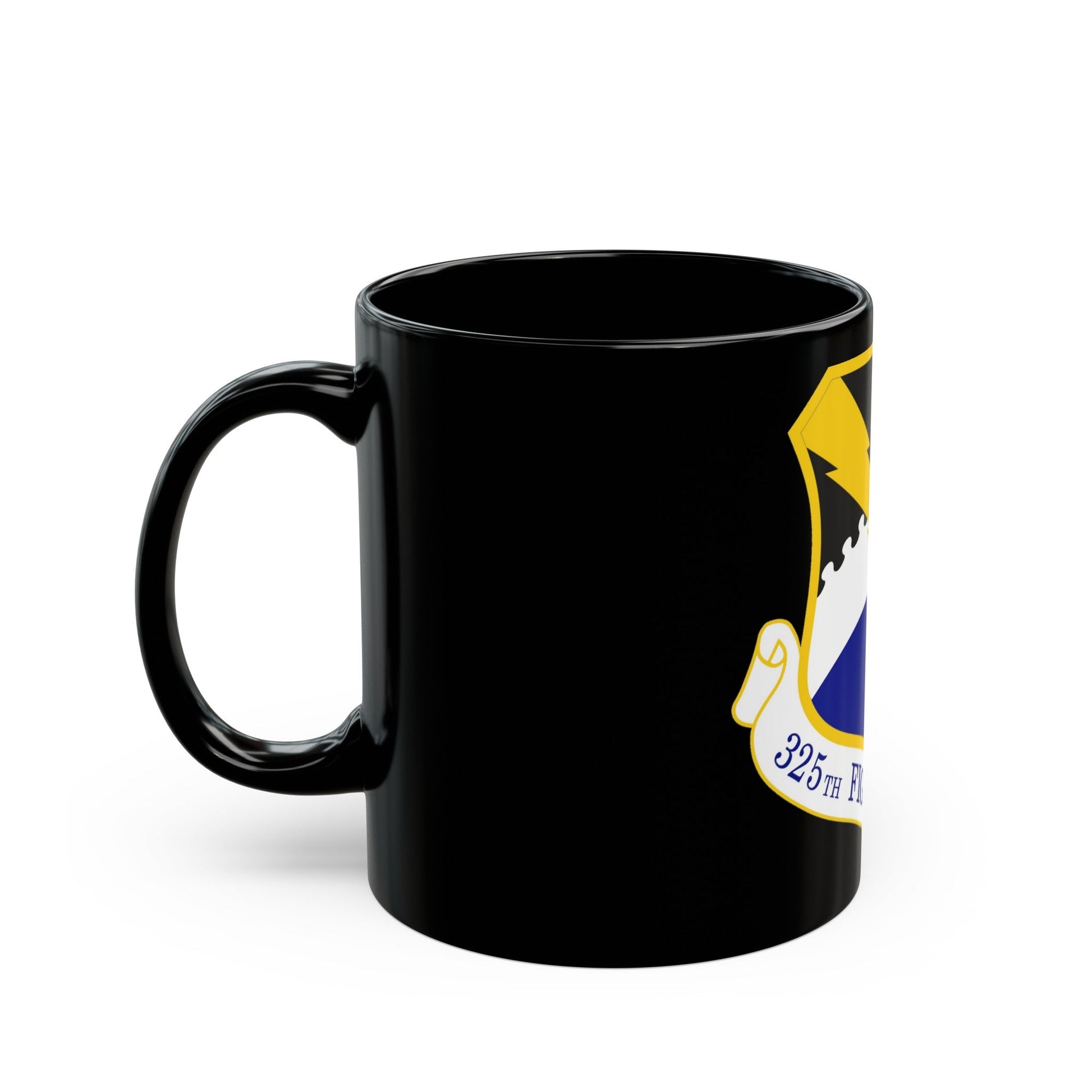 325 Fighter Wing ACC (U.S. Air Force) Black Coffee Mug-The Sticker Space