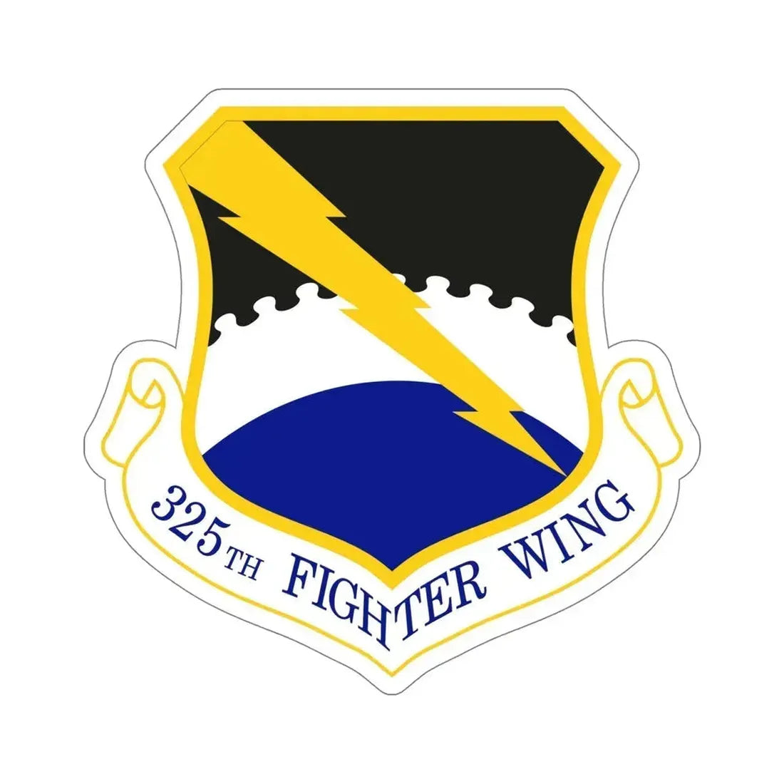 325 Fighter Wing ACC (U.S. Air Force) STICKER Vinyl Die-Cut Decal 6 Inch - The Sticker Space