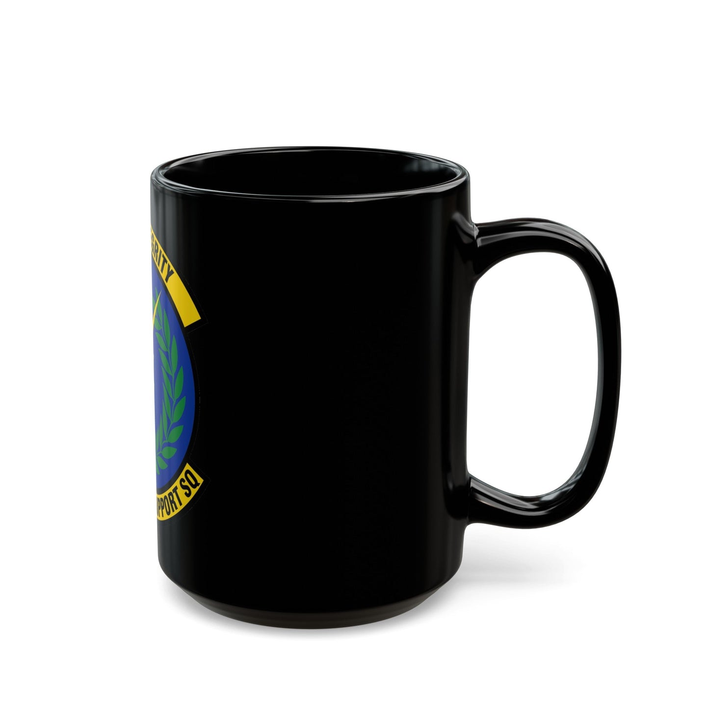 325 Force Support Squadron AETC (U.S. Air Force) Black Coffee Mug-The Sticker Space