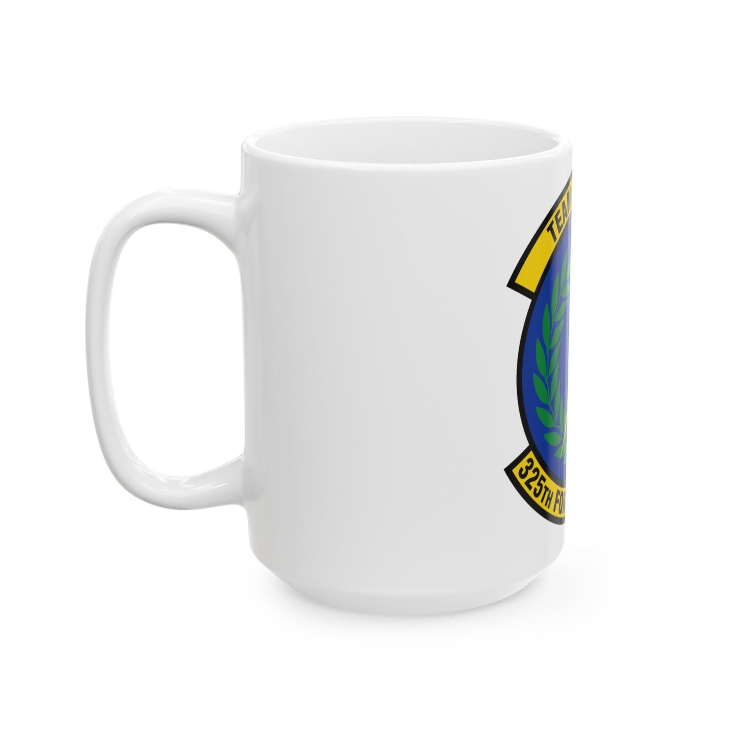 325 Force Support Squadron AETC (U.S. Air Force) White Coffee Mug-The Sticker Space