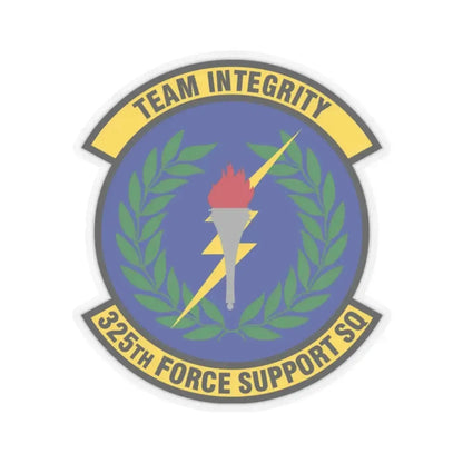 325 Force Support Squadron AETC (U.S. Air Force) STICKER Vinyl Kiss-Cut Decal 2 Inch Transparent - The Sticker Space