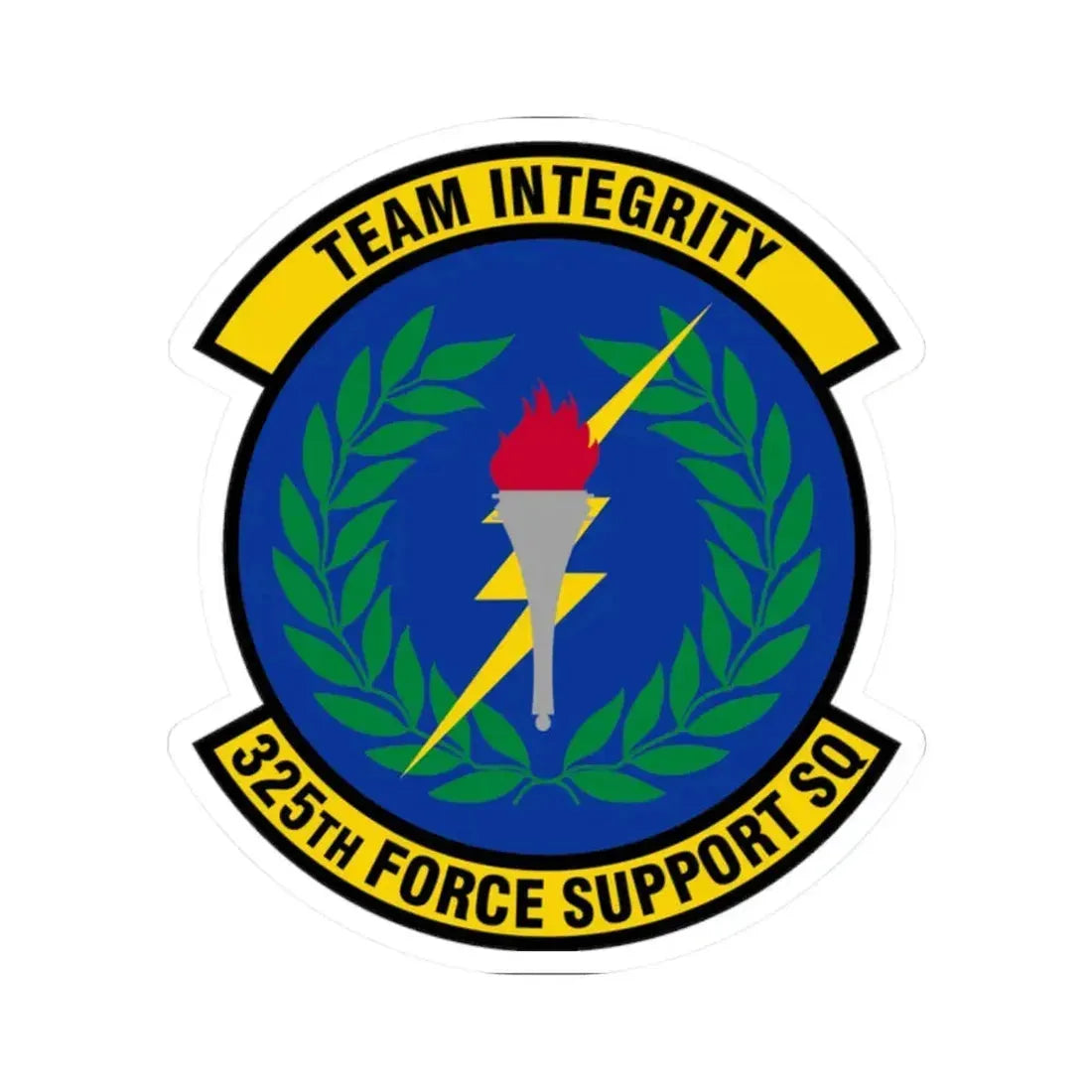325 Force Support Squadron AETC (U.S. Air Force) STICKER Vinyl Kiss-Cut Decal 2 Inch White - The Sticker Space