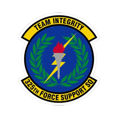 325 Force Support Squadron AETC (U.S. Air Force) STICKER Vinyl Kiss-Cut Decal 3 Inch White - The Sticker Space