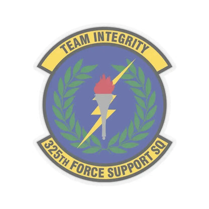 325 Force Support Squadron AETC (U.S. Air Force) STICKER Vinyl Kiss-Cut Decal 4 Inch Transparent - The Sticker Space