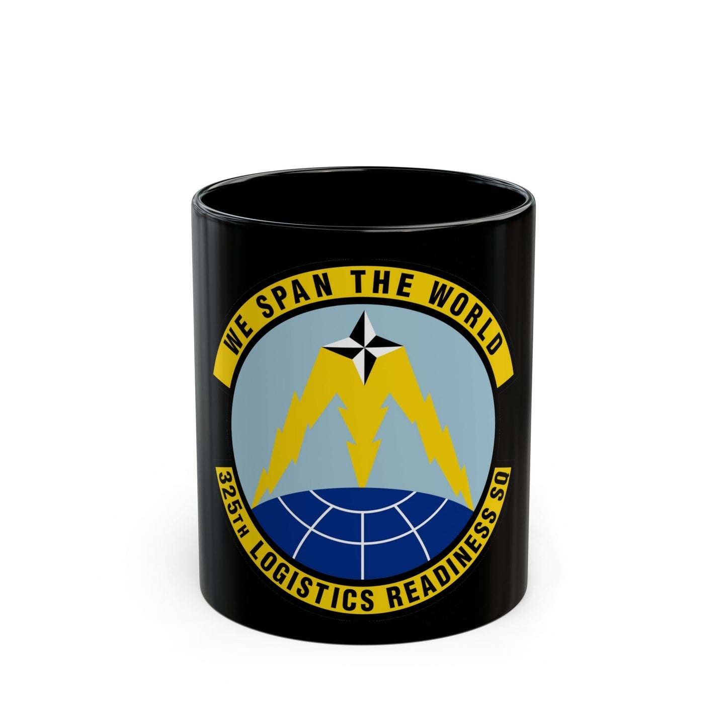 325 Logistics Readiness Squadron ACC (U.S. Air Force) Black Coffee Mug-11oz-The Sticker Space